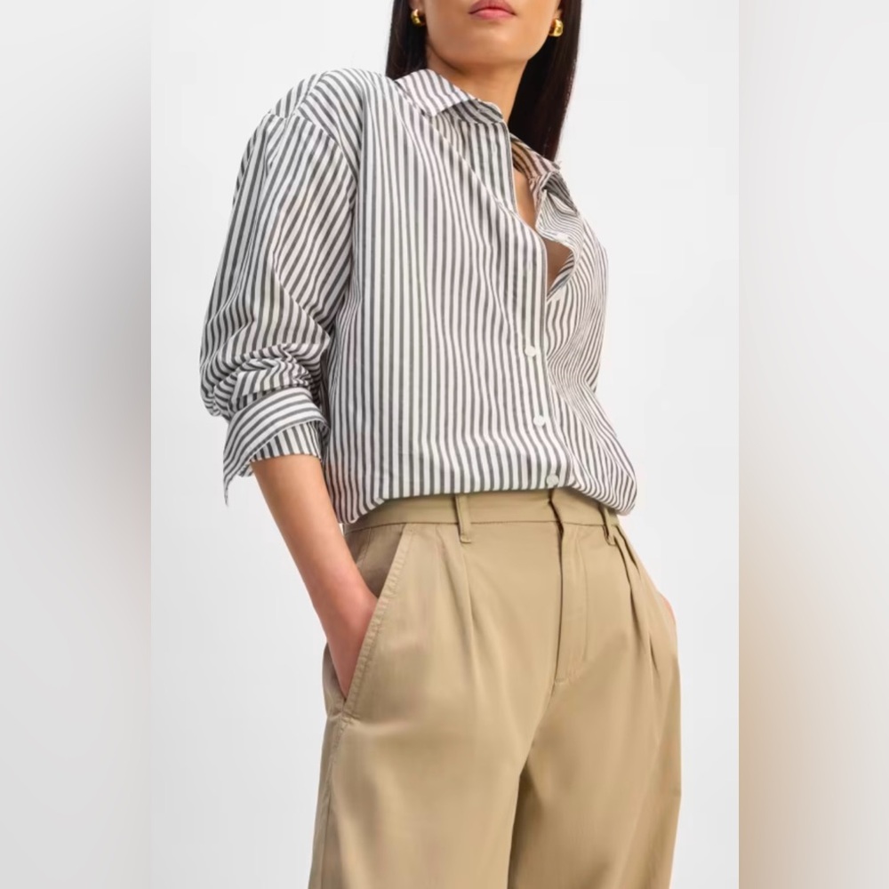 Everlane The Pleated Wide Leg Chino - Picture 4 of 7